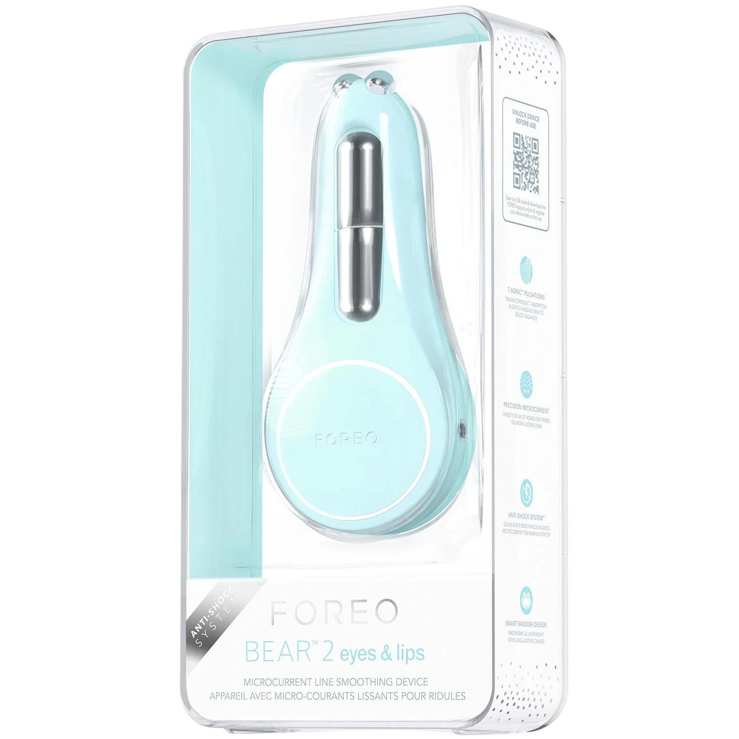 FOREO BEAR™ 2 eyes & lips Arctic Blue