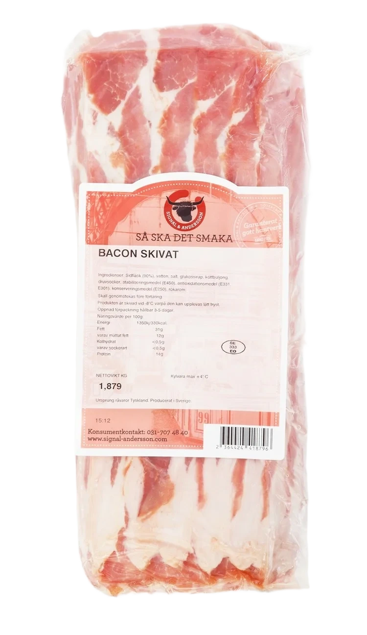 Bacon skiv rullp