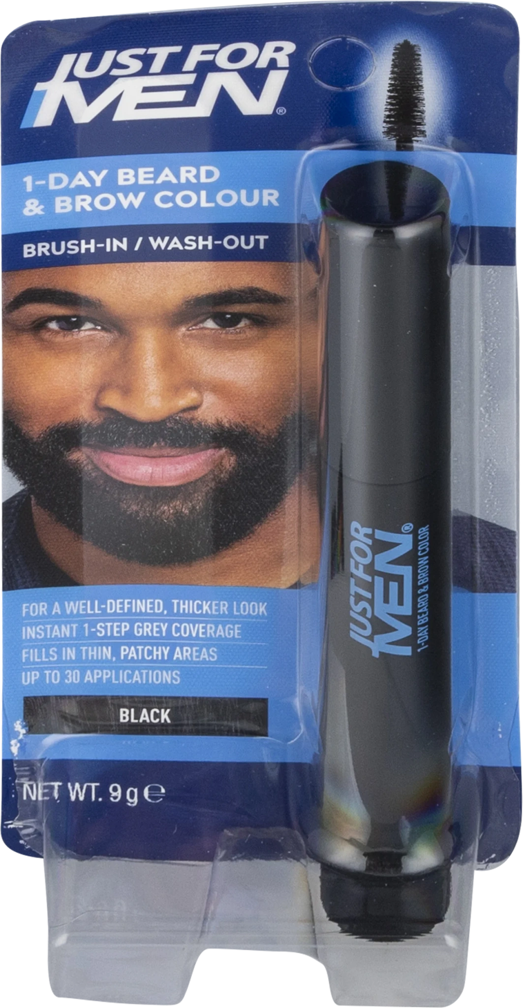 1-DAY BEARD & BROW COLOUR, BLACK