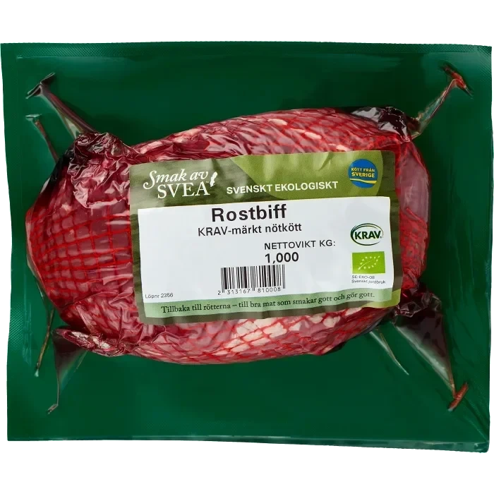 Rostbiff Färsk ca 1kg KRAV Smak av Svea