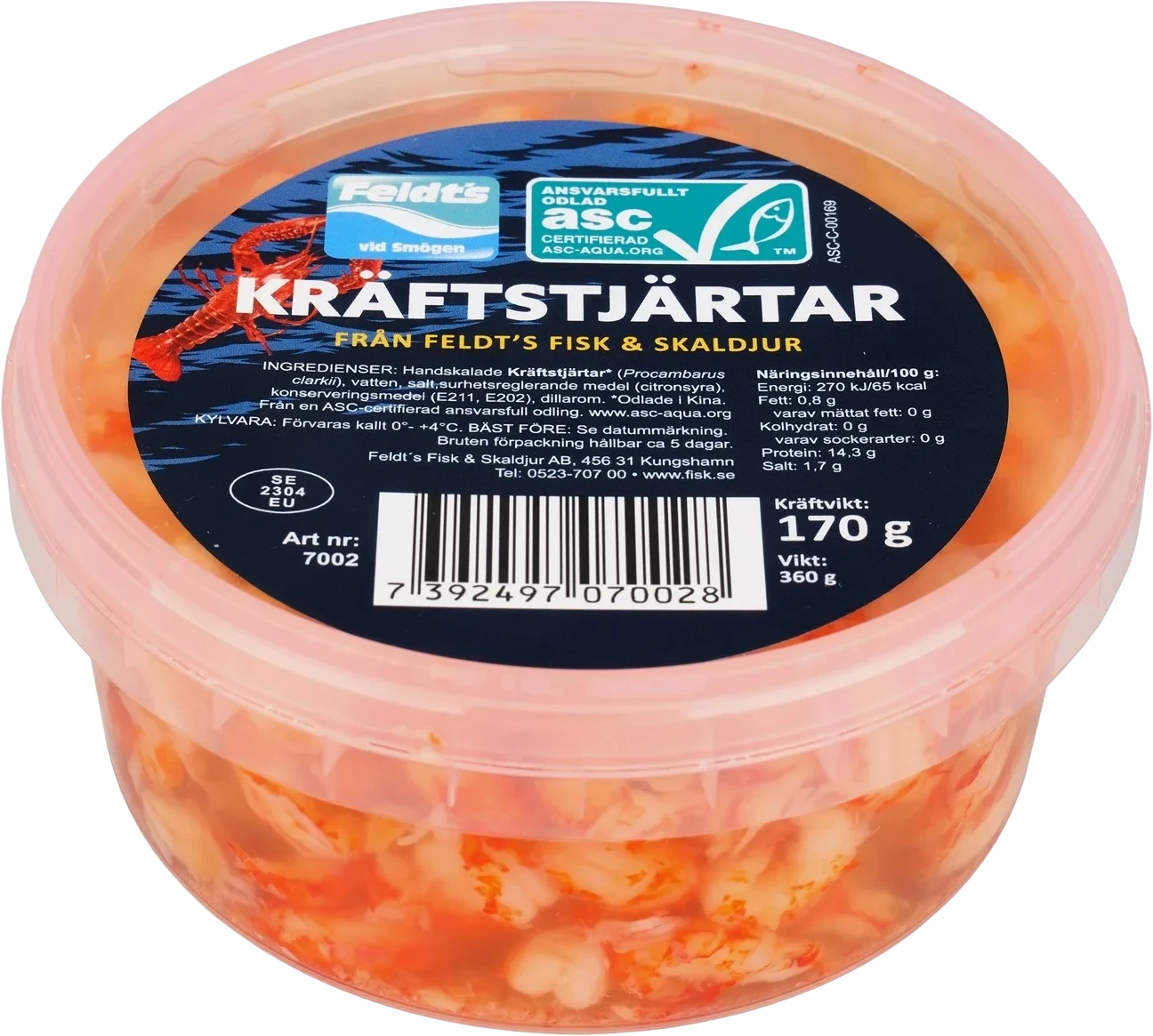 Kräftstjärtar i lake ASC