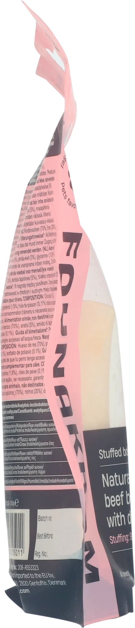 Faunakram Natural beef bone with stuffing: 92% duc