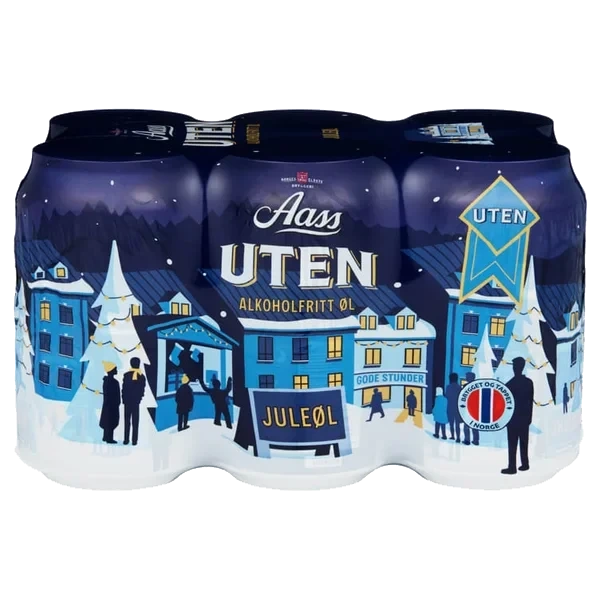 Aass Uten Juleøl 0,33lx6 Bx