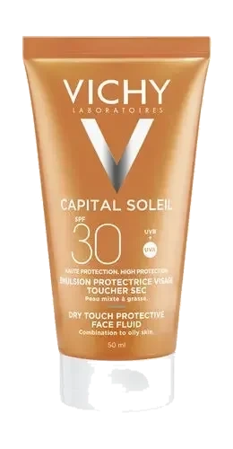 Vichy Capital Soleil Dry Touch mattende solkrem til ansikt SPF30 50 ml