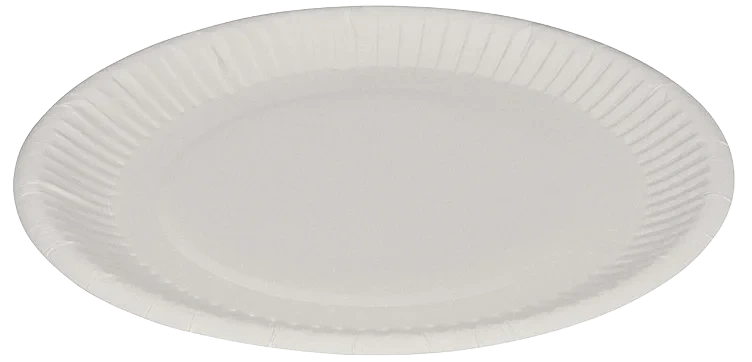 Tallerken Hvit Ø18cm Papp Kaolin