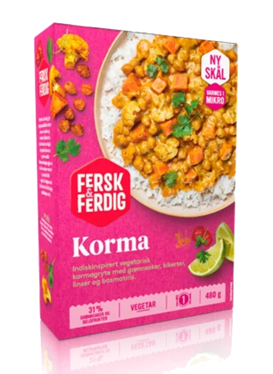 Korma Vegetar 480g Fersk & Ferdig