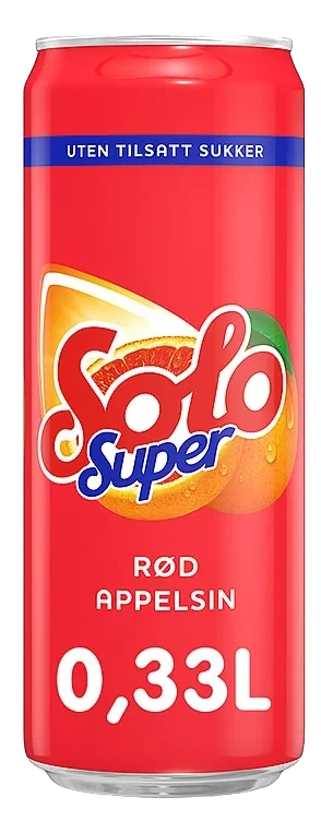 Solo Super Rød Appelsin 0,33l boks