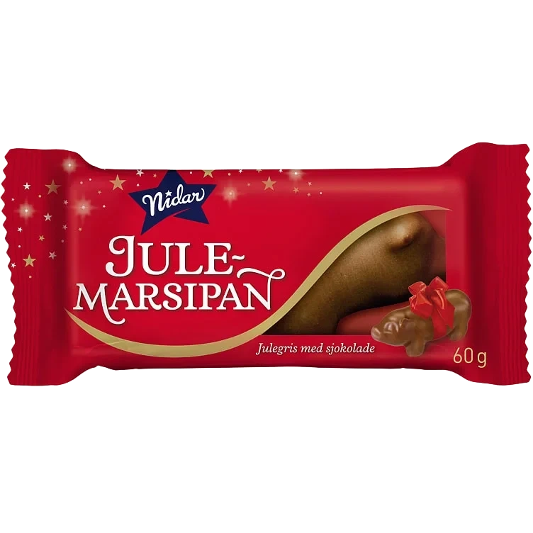 Marsipangris Liten M/sjokolade 60g Nidar