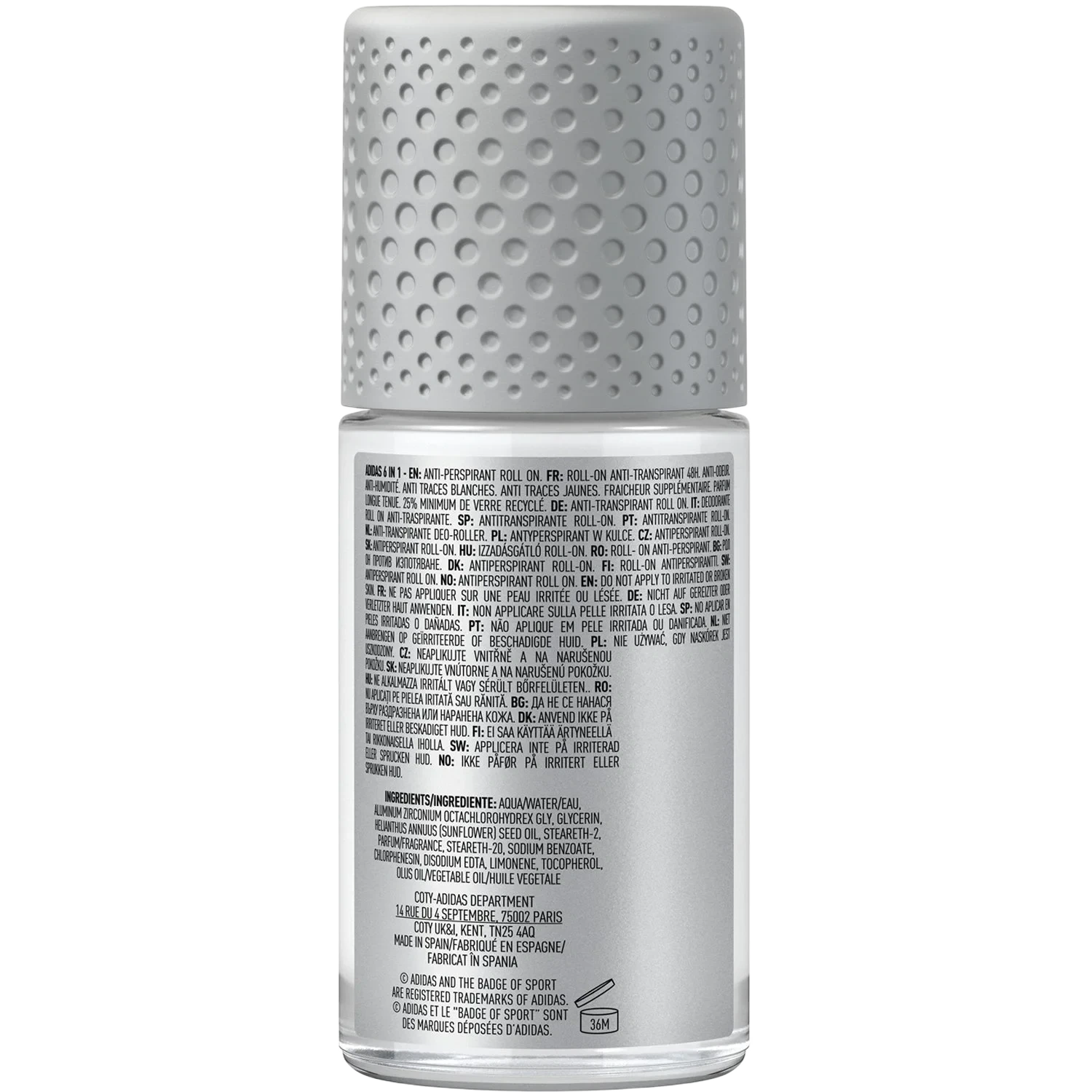 Adidas Cool & Dry 6 In 1 Roll-on Deodorant