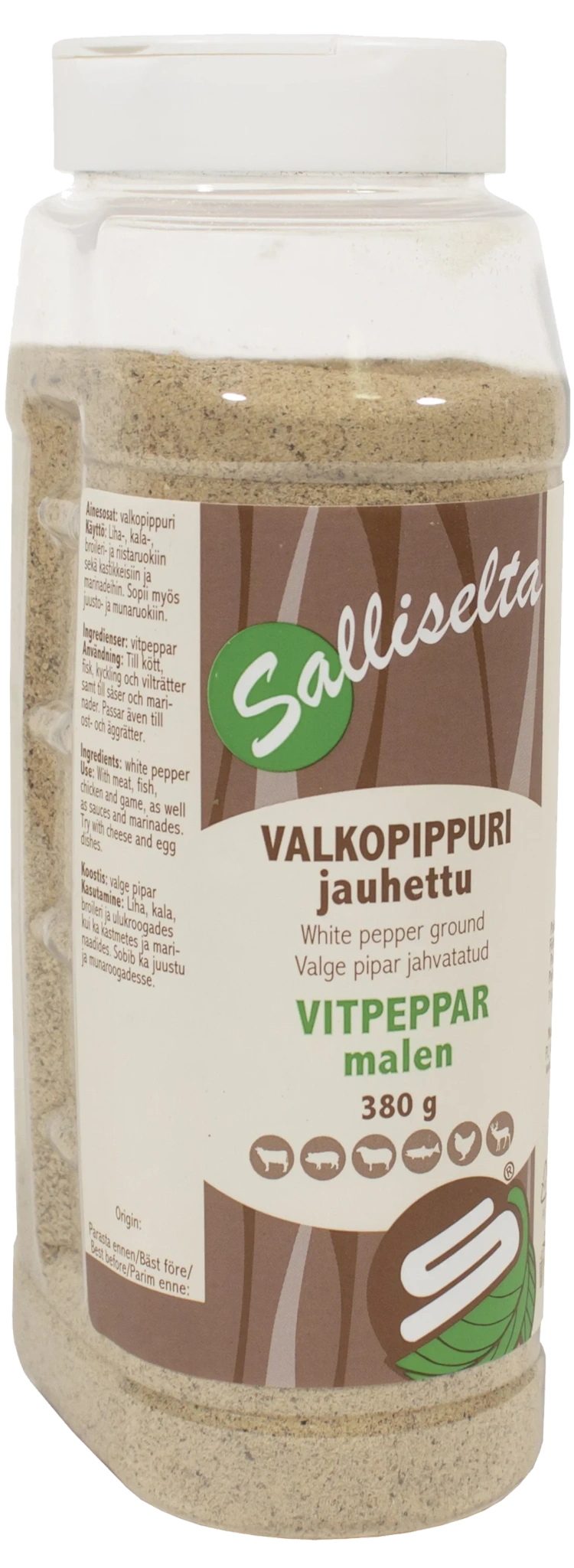Vitpeppar malen 380g