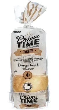 Coop Prime Time Tasty Burgerbrød 320g