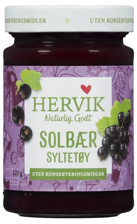 Hervik Solbærsyltetøy 320g