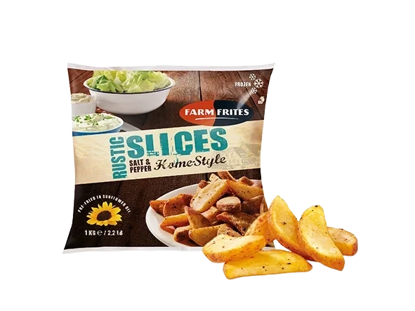 FARM FRITES FROSEN Home-Style Rustika Skivor S&P