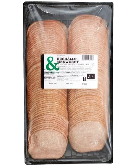 Hushållsmedwurst skivad Ekologisk