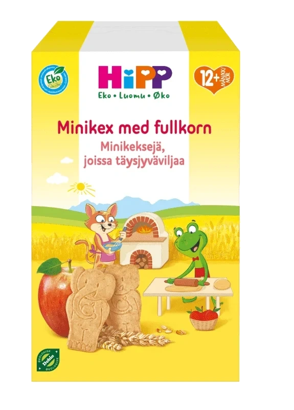 HiPP Kjeks med Fullkorn & Eple 12md