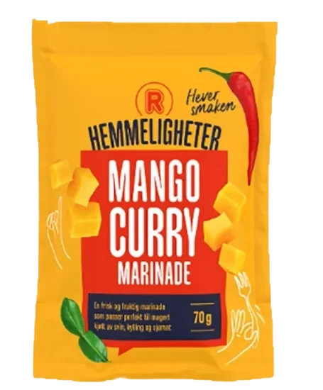 Hemmeligheter Mango Curry Marinade