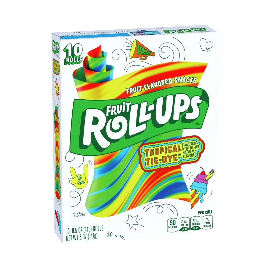 Fruit Roll-Ups Tropical Tie-Dye 141 g