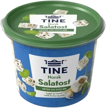 Salatost urter/hvitløk  220g