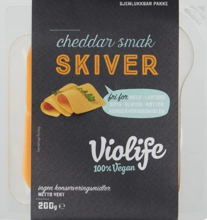 Cheddar skivet 200g Violife
