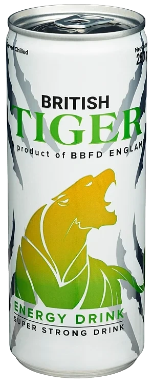British tiger grønn med smak av tropisk frukt   24x250ml