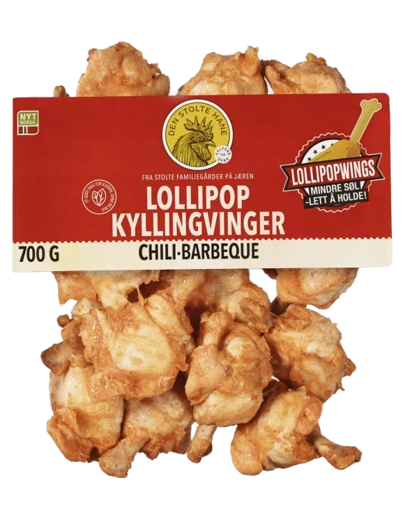 Kyllingvinger Lollipop Chili Bbq 700g Dsh