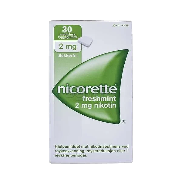 Nicorette tyggegummi freshmint 2mg