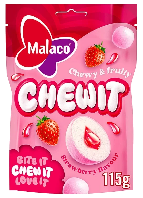 Chewit Strawberry 115g Malaco