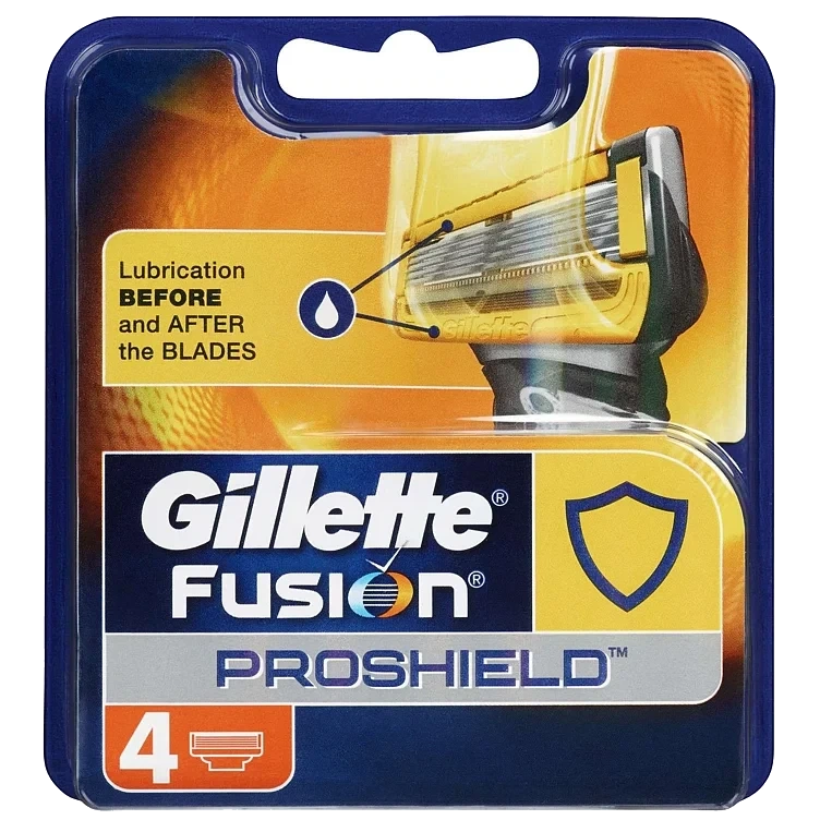 Gillette barberblad proshield gul  4stk