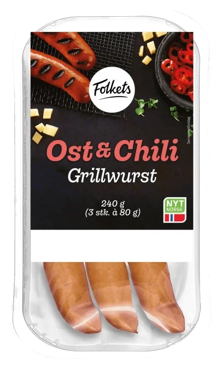 Ost&chiligrill 240g Folkets