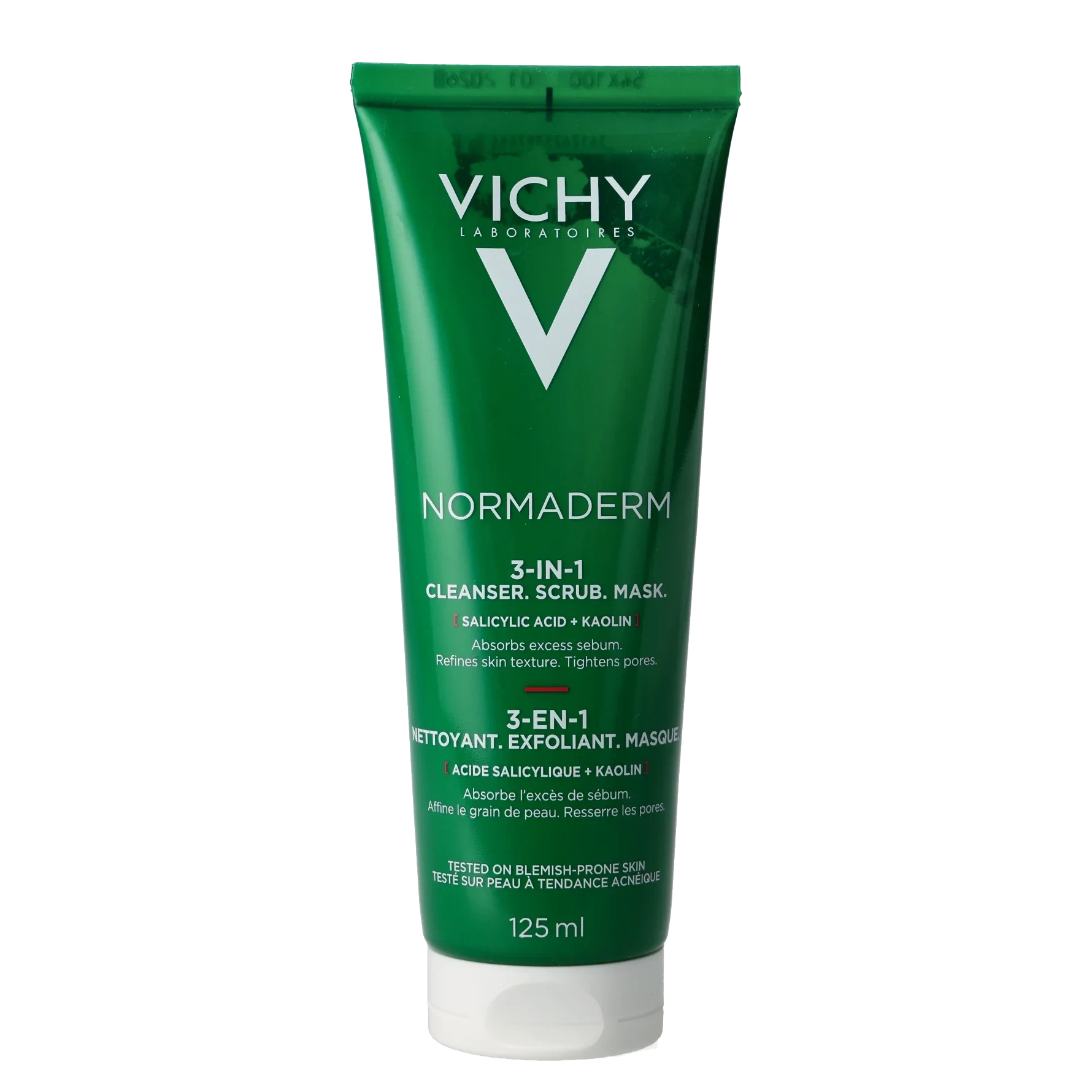 Vichy Normaderm 3-In-1 Scrub + Cleanser + Mask 125 ml