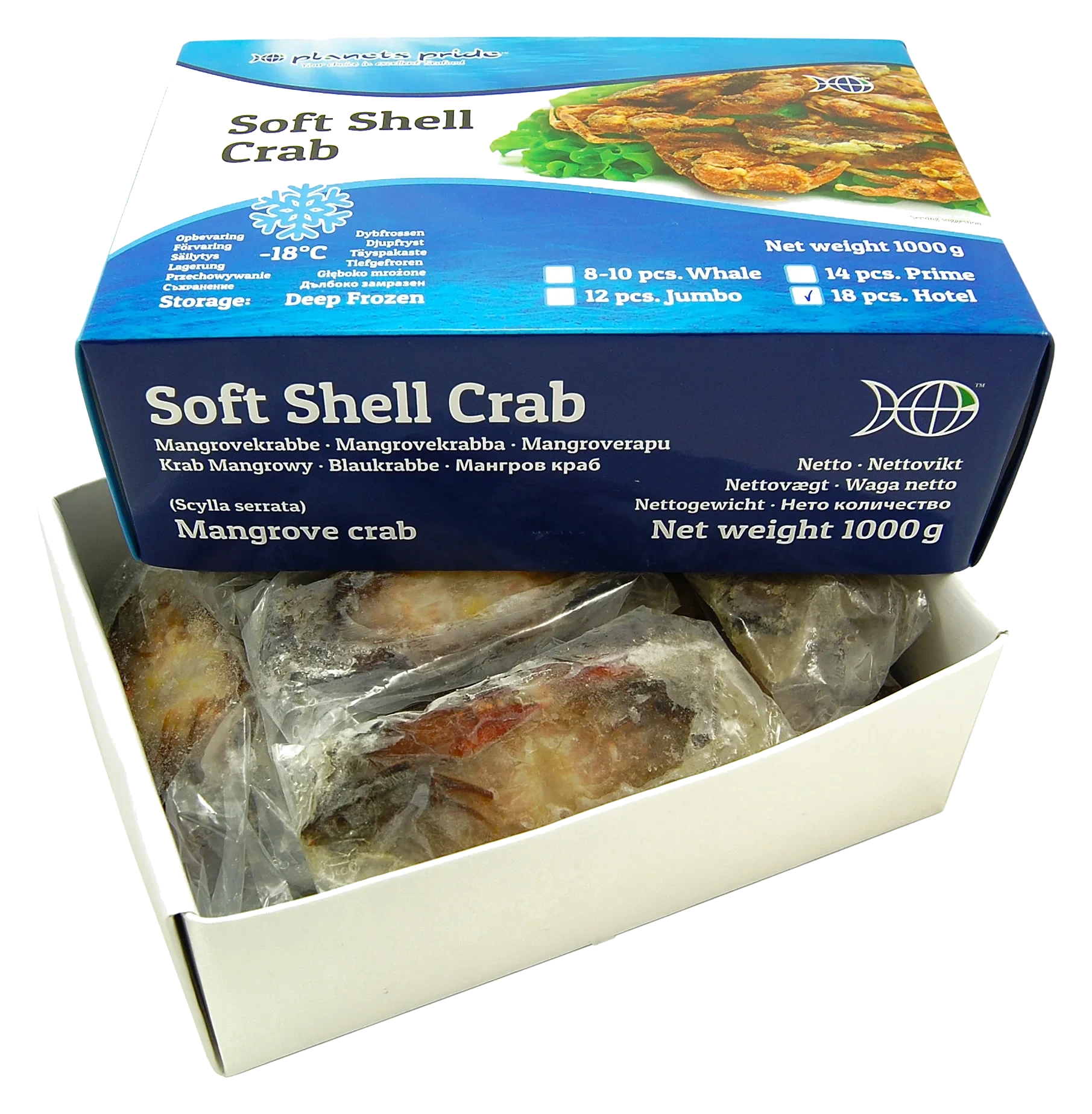 Soft Shell Crab 18pcs Hotel. 10x100