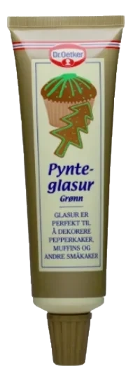Pynteglasur Grønn 125g