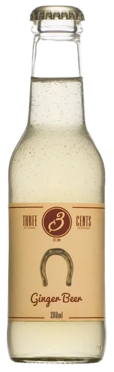 Three cents ginger beer soda   24x20cl