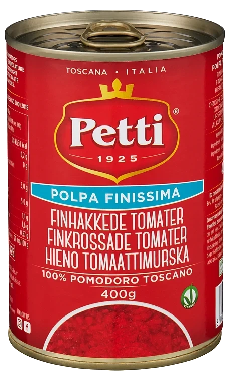 Tomater Finhakkede 400g Petti