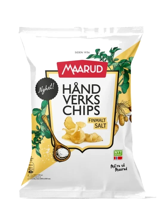 Håndverkschips Finmalt Salt 150g