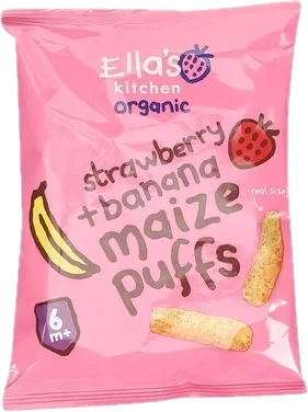 JENSEN & CO AS EKO Majspuffar Jordgubb/Banan