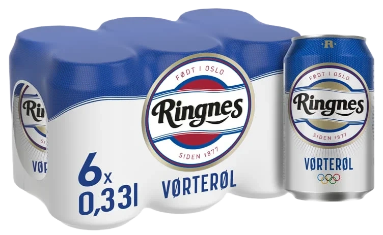 Ringnes Vørterøl 0,33lx6 boks