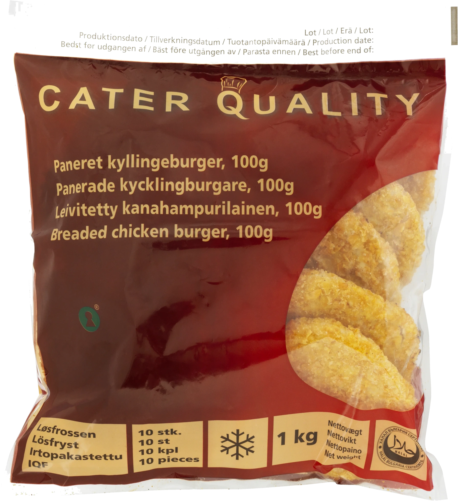 Panerade kycklingburgare