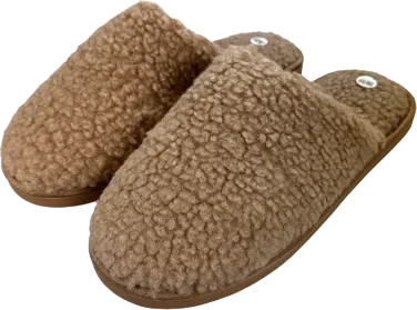 Dametøfler, Ass Størrelser, Beige - Hvit