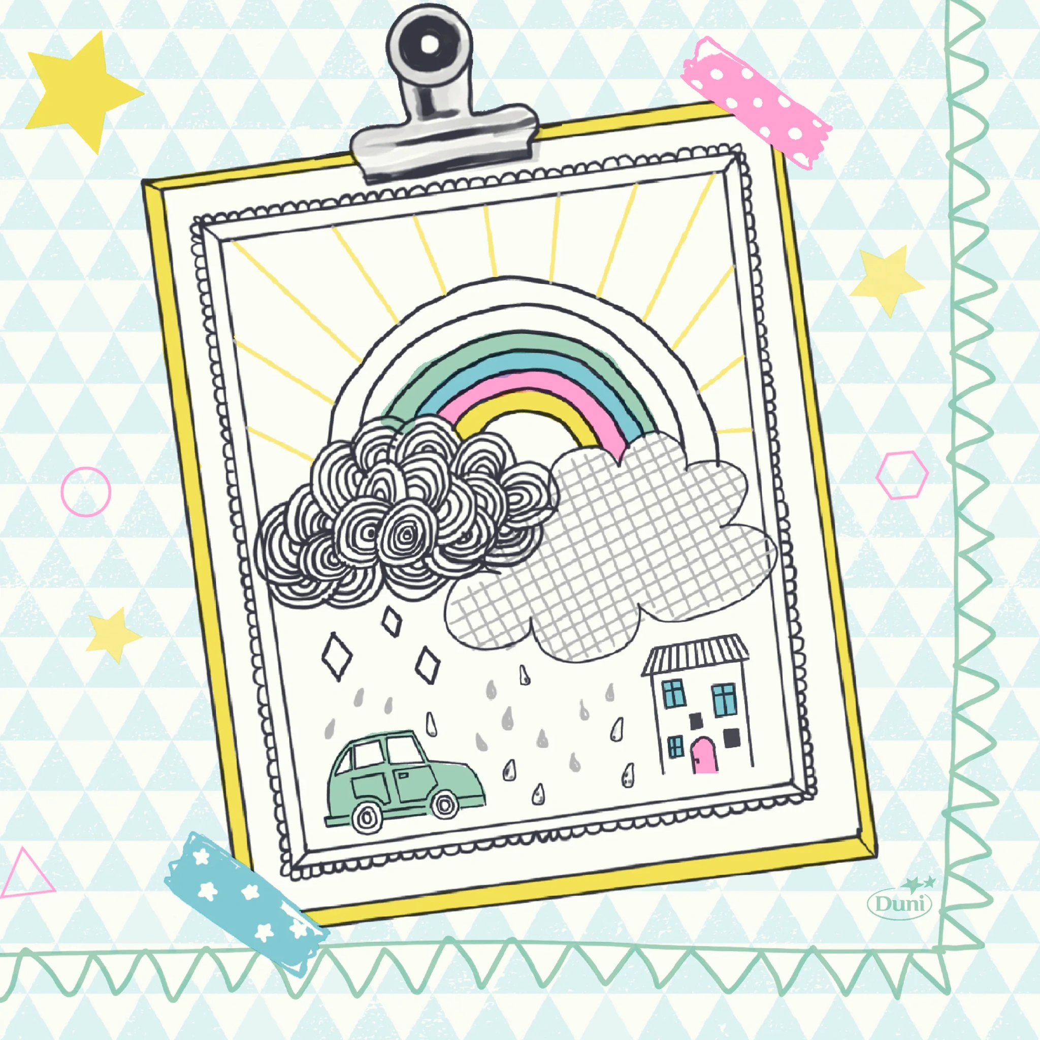 Duni Tissue-Serviette Keep drawing