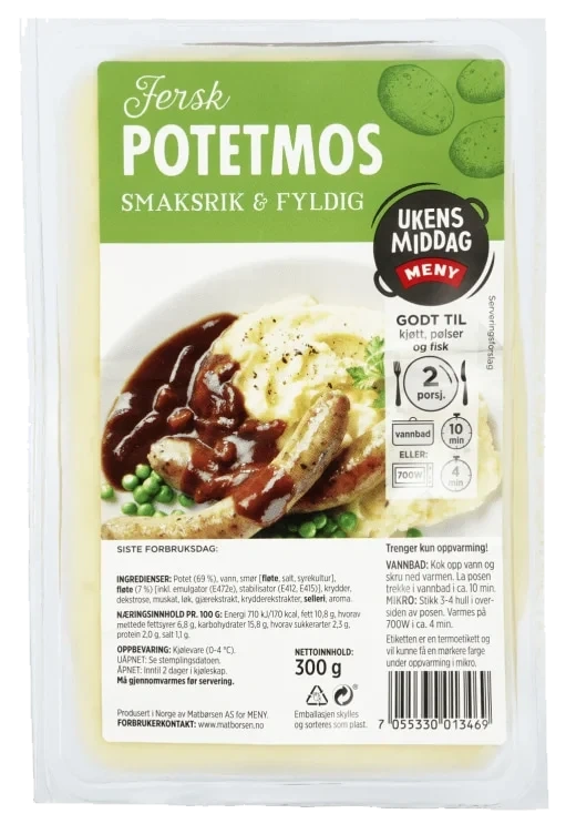 Potetmos 300g Meny