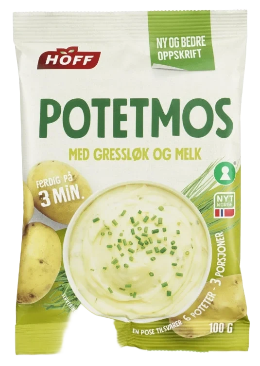 Potetmos m/Gressløk& Melk 100g Hoff