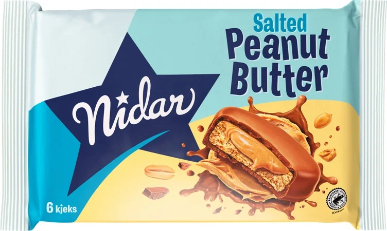 Nidar Kjeks Salted Peanut Butter