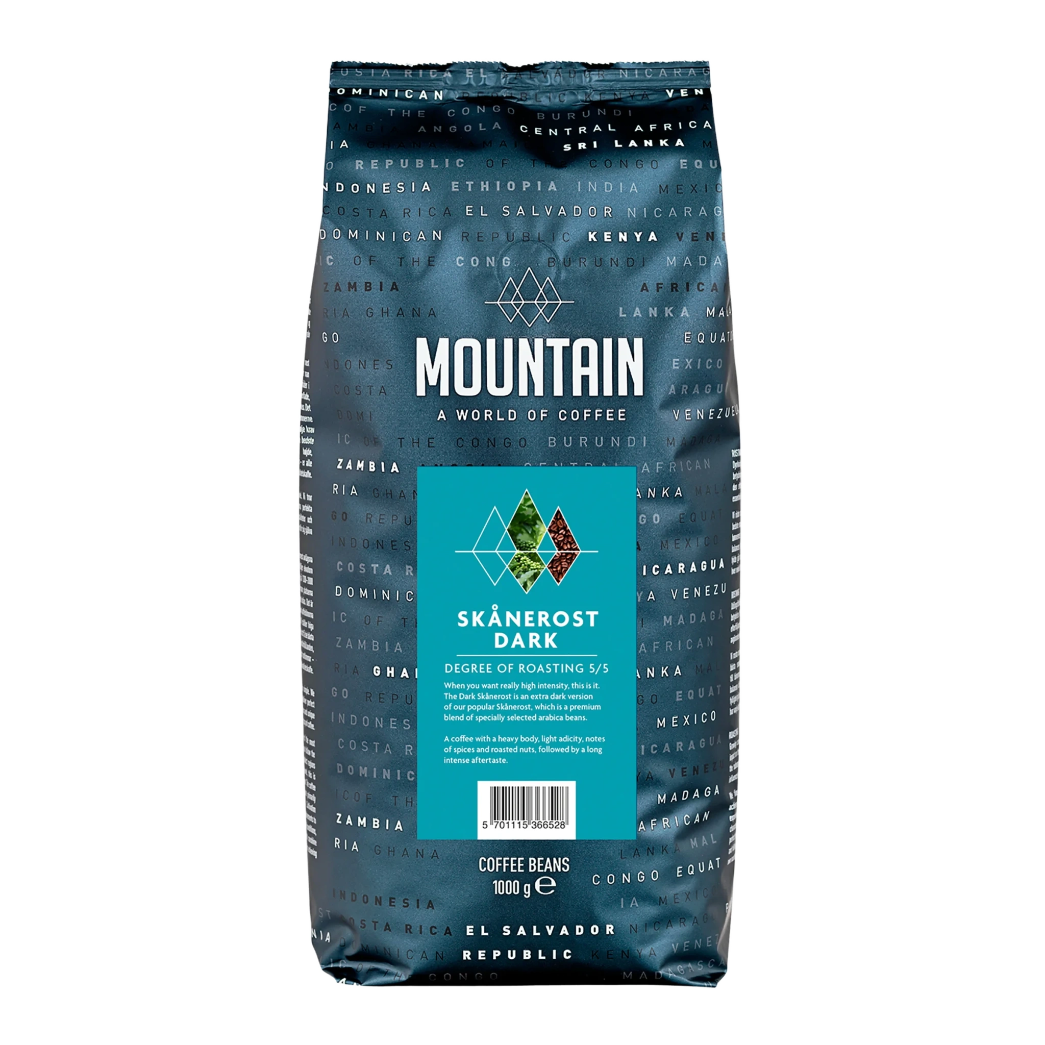 Kaffe Hela Bönor Skånerost Dark