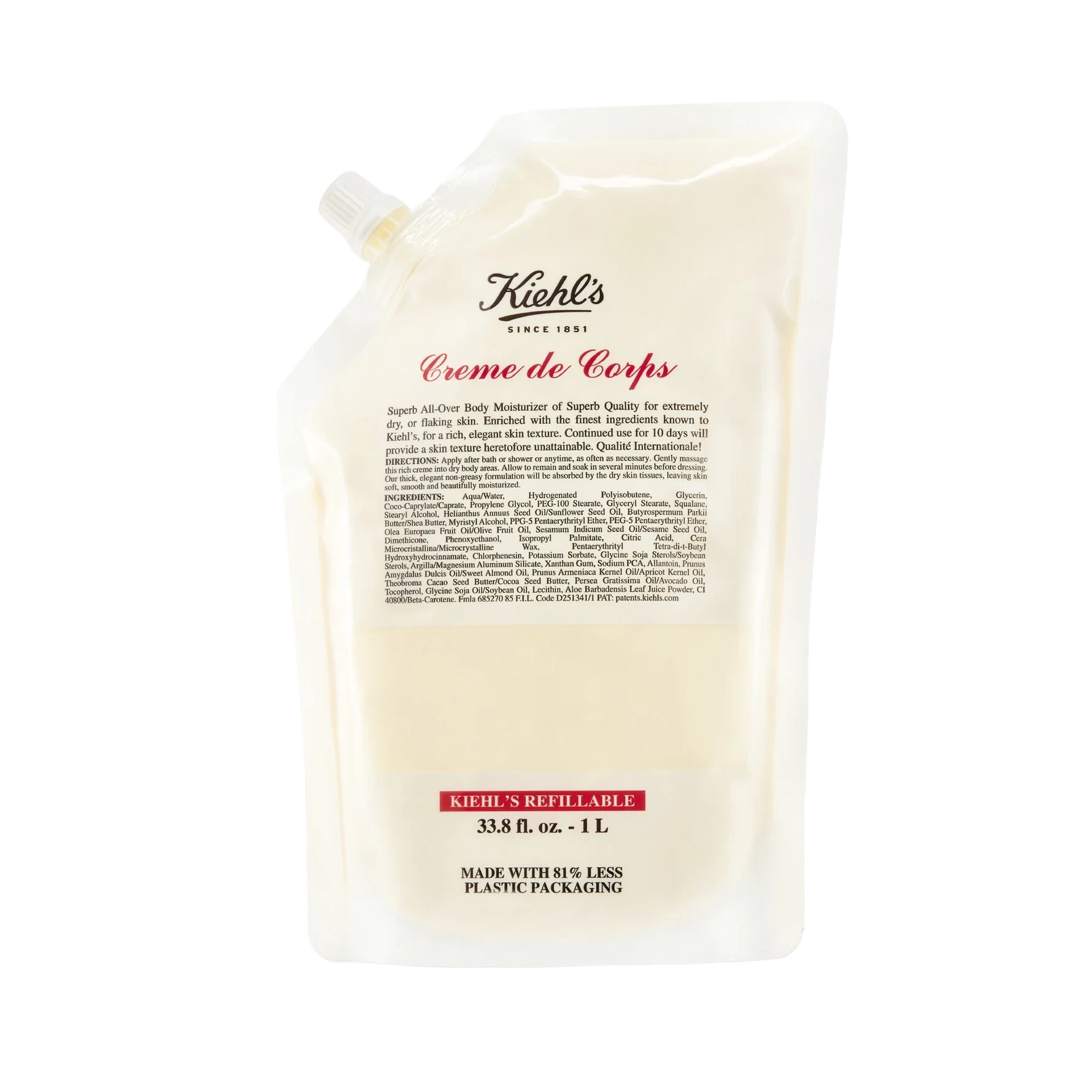Kiehl’s Creme De Corps Body Lotion 1000 ml