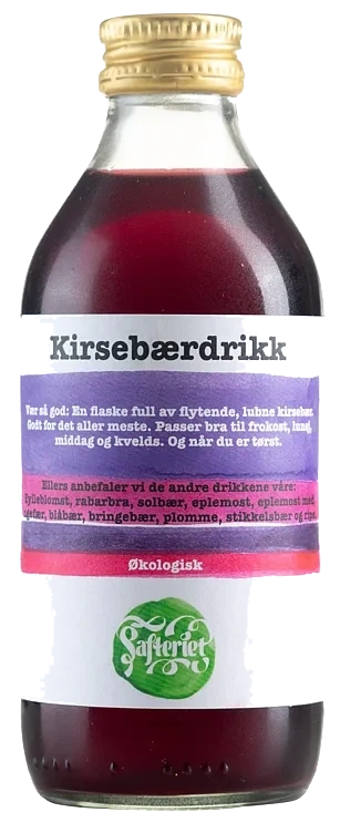 Safteriet Kirsebærdrikk Øko 250ml