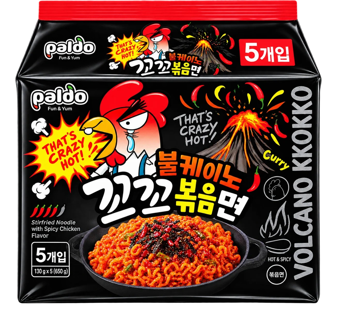 Paldo Volcano Chicken 4-pack 560g