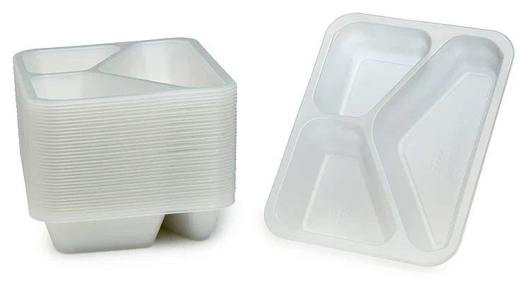 Tray Cater Pp Tr 3-comp 227x178x40