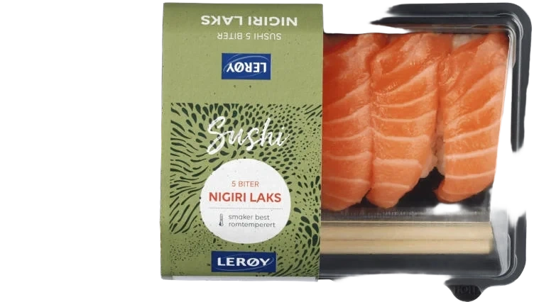 Sushi Laks Nigiri 5 Biter 152g Meny