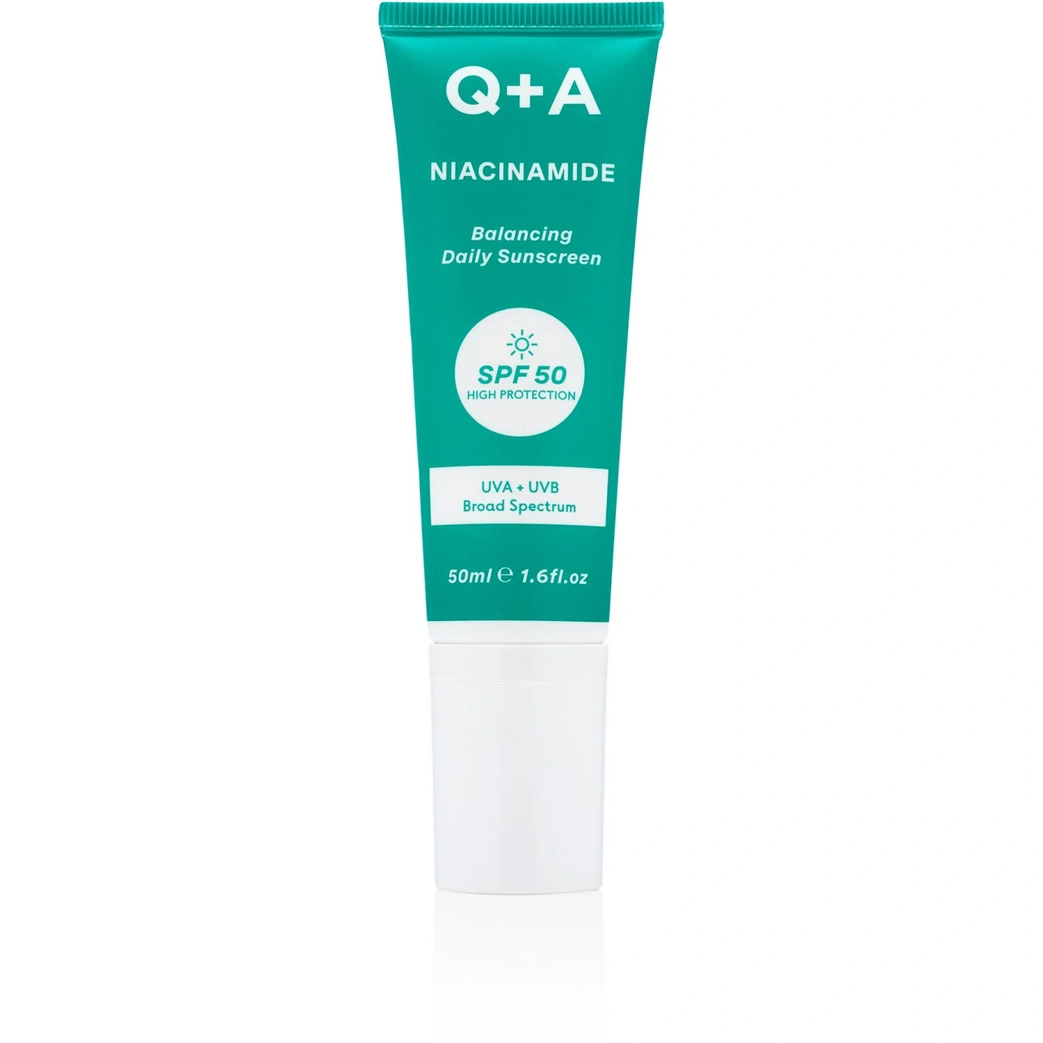Q+A Niacinamide Balancing Face Sunscreen SPF 50